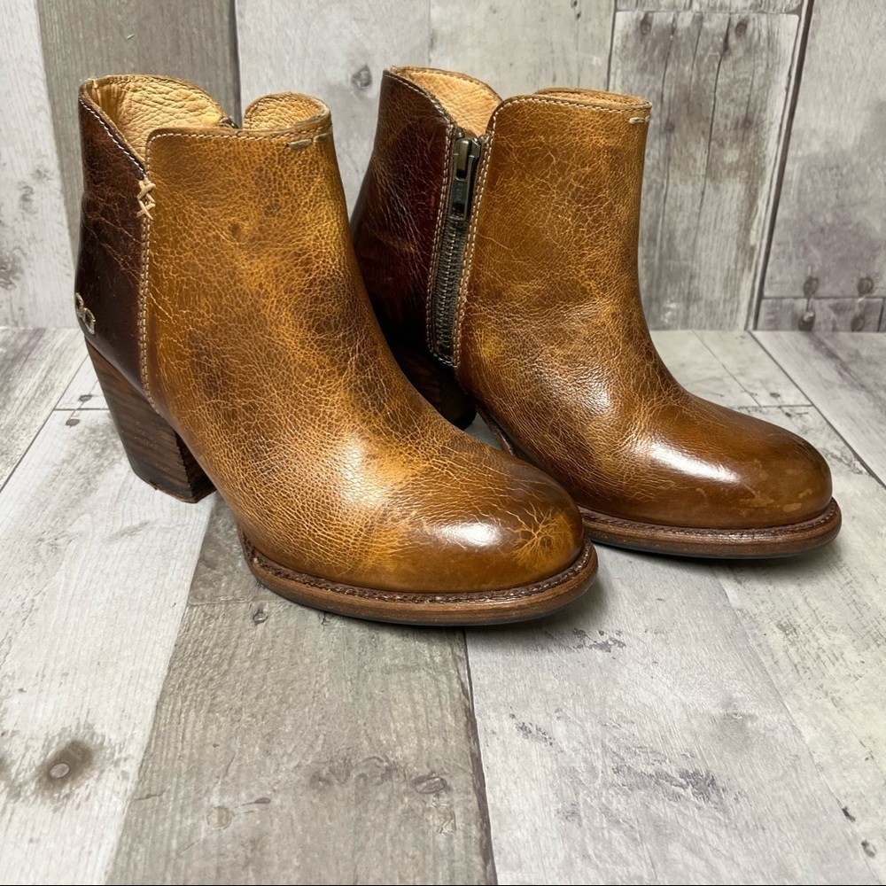 Bed Stu Yell Distressed Leather Booties Size 6.5 - Picture 4 of 16